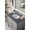 James Martin Vanities Brittany 36in Single Vanity, Urban Gray w/ 3 CM Charcoal Soapstone Quartz Top 650-V36-UGR-3CSP - alternate 4